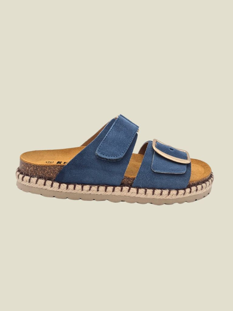 Sandals Blue Suede