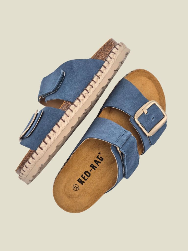 Sandals Blue Suede