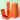 Jewelry Gift Box Magnetic Orange