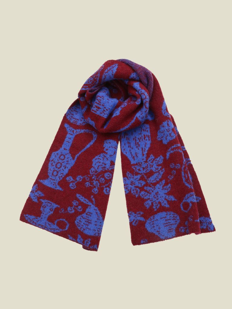 Scarf Maddi Flora Bleu