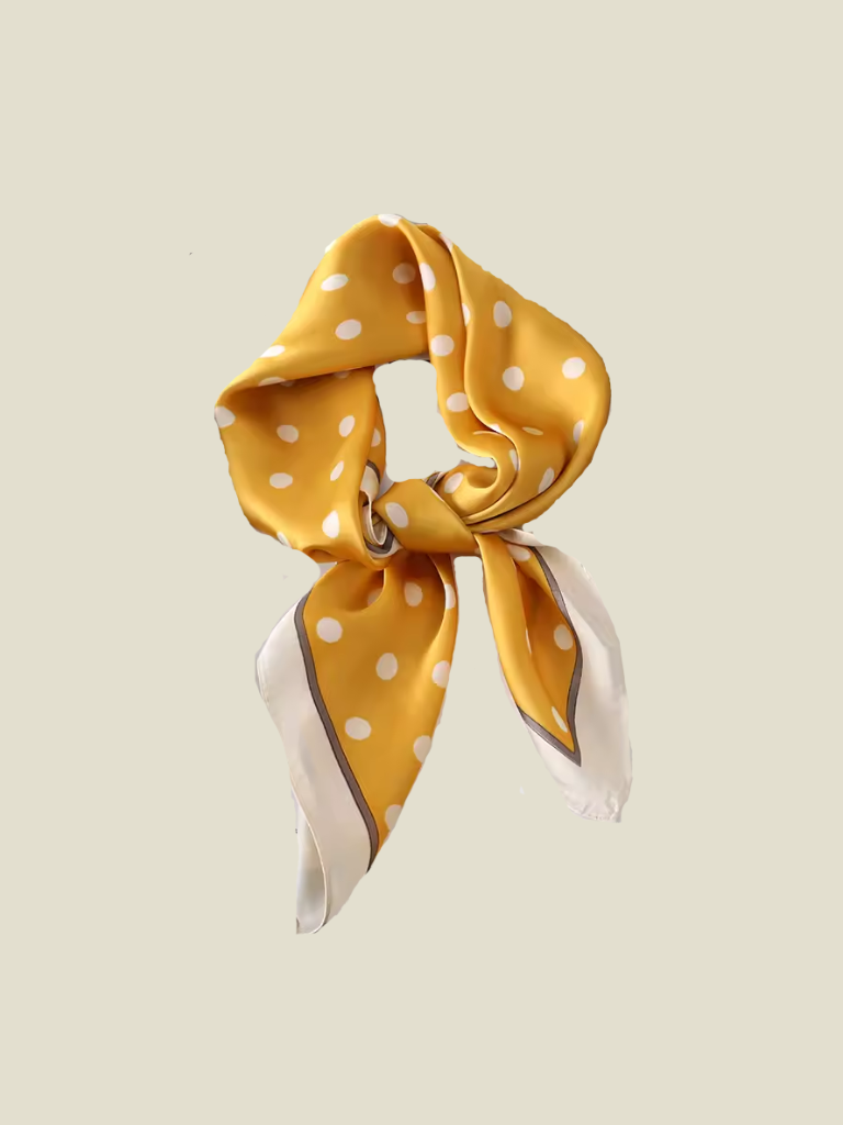 Scarf Valerie Yellow Polka Dot