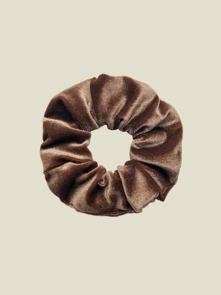 Scrunchie Velvet Brown