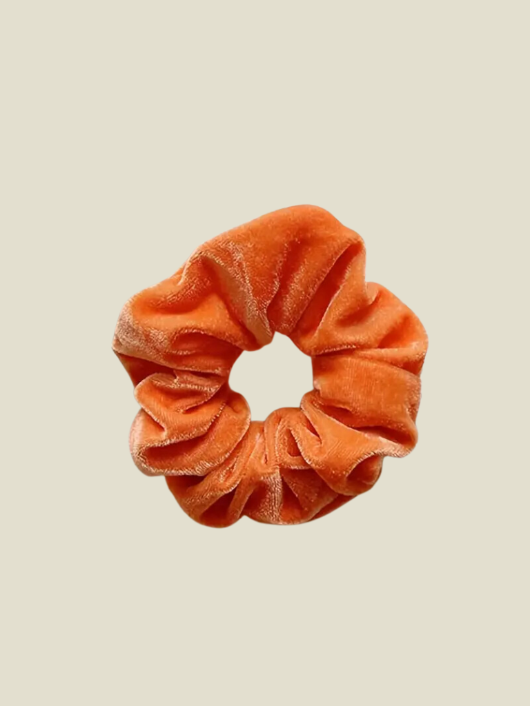 Scrunchie Velvet Orange