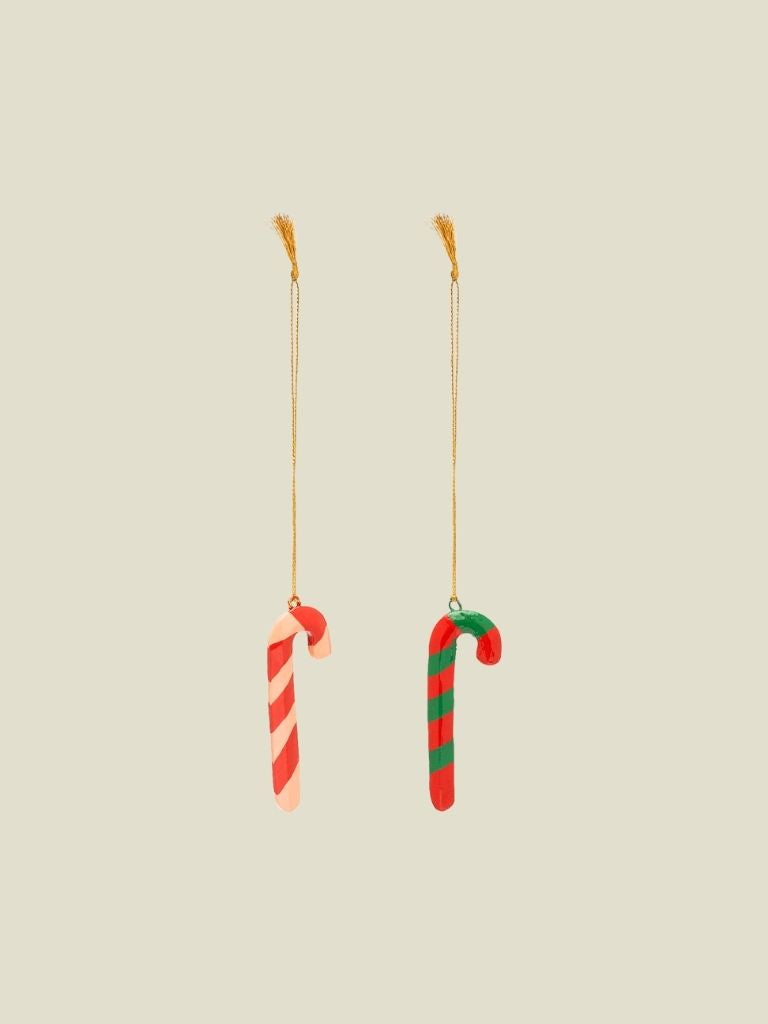 Ornament Set of 2 Candy Cane