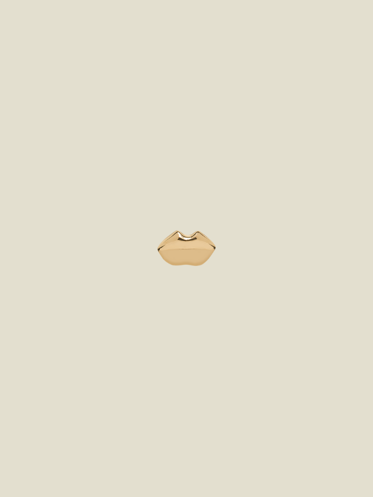 Single Stud Bisou Gold