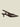 Slingback Leather Look Brown