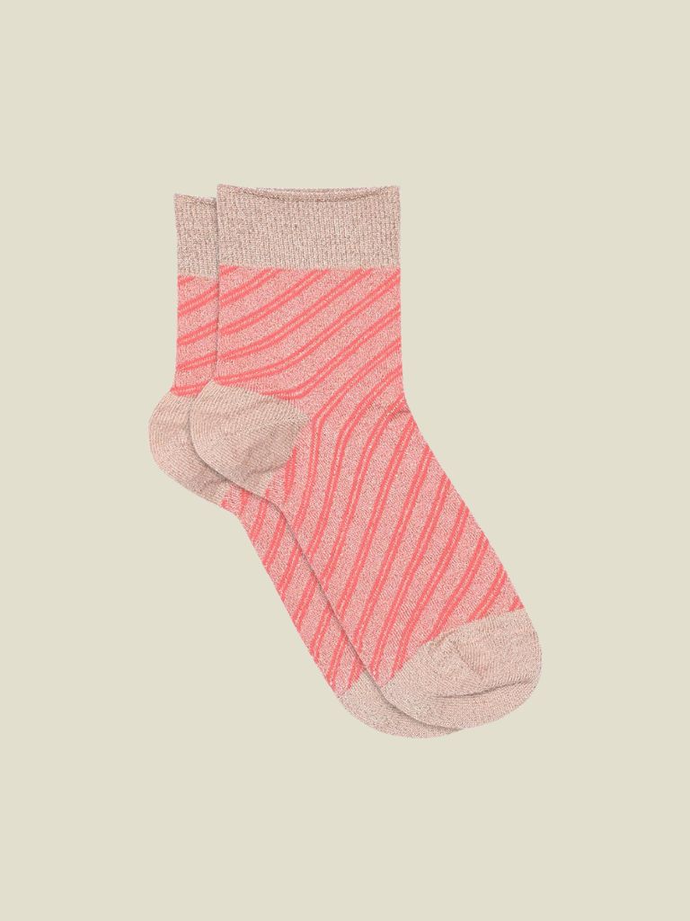 Socks Elisa Glimmer Short Flamingo Coral