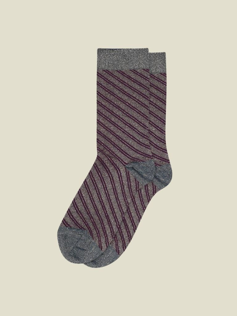 Socks Else Glitter Dark Purple