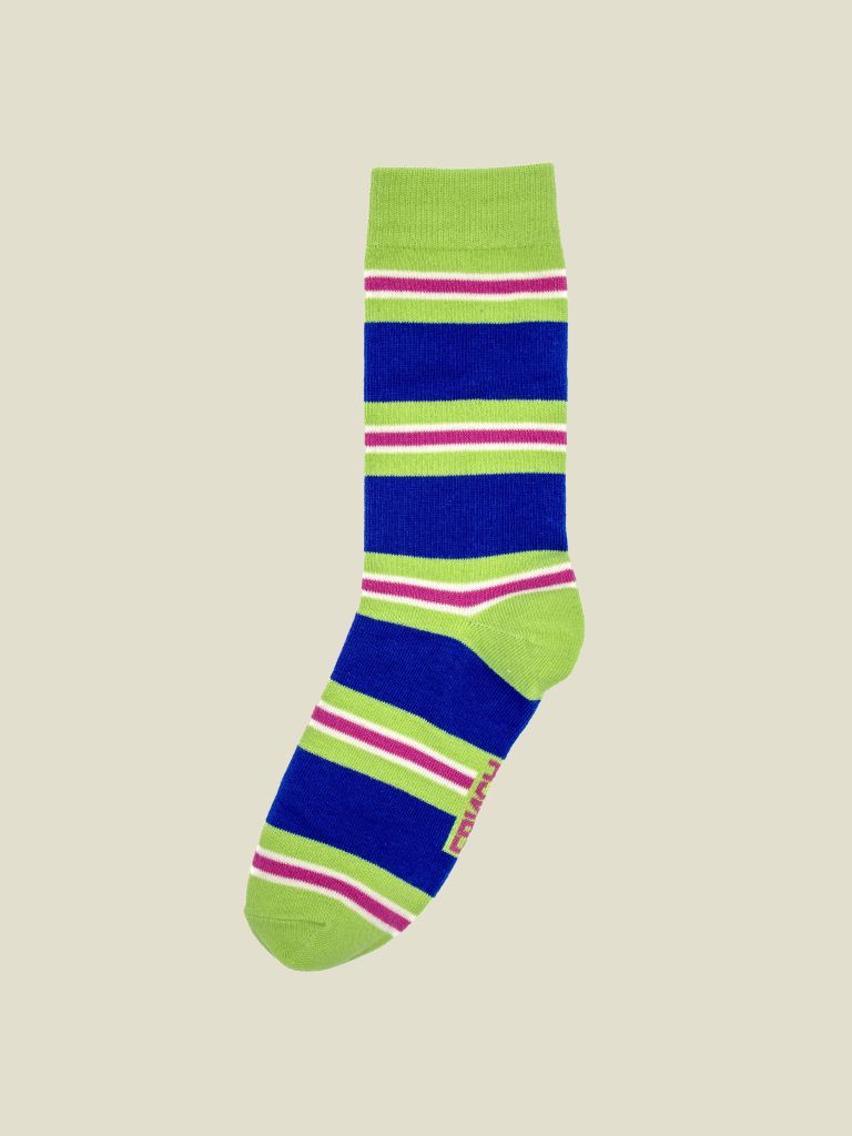 Socks Ivete Blue Green Pink