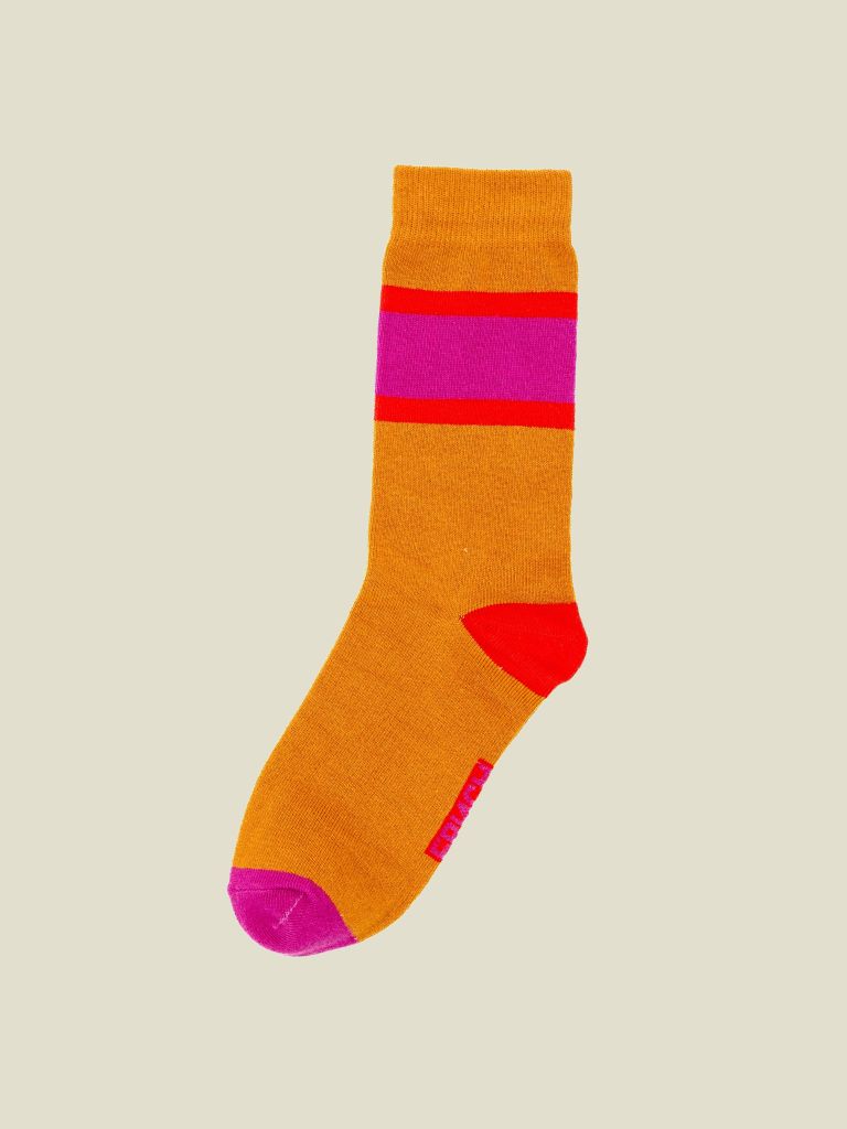 Socks Ivete Orange Red Pink