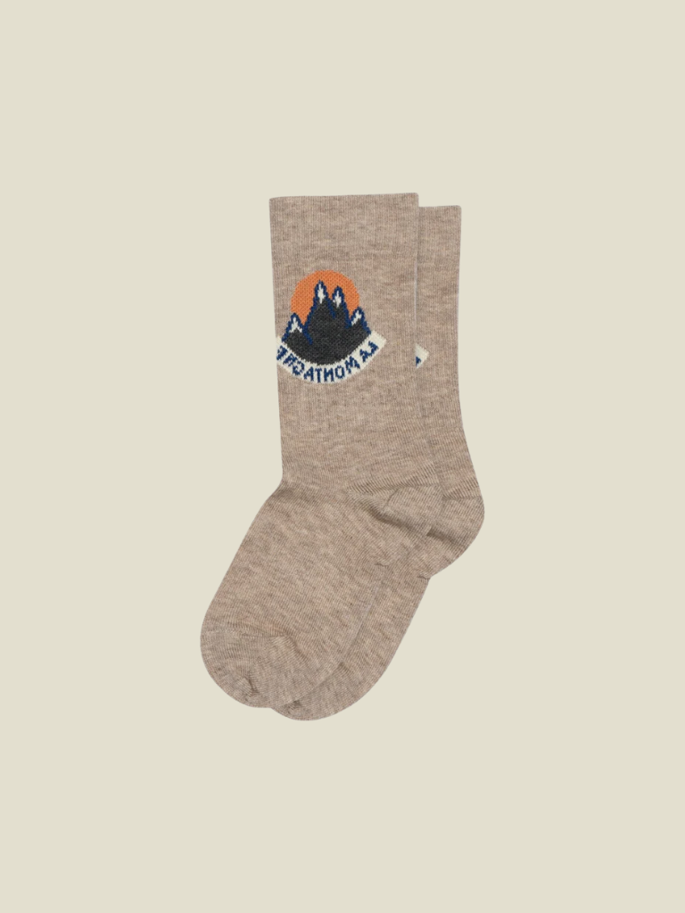 Socks Herluf Light Brown Melange Kids