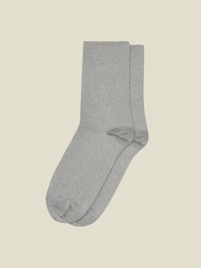 Socks Lucinda Glitter Gray Violet