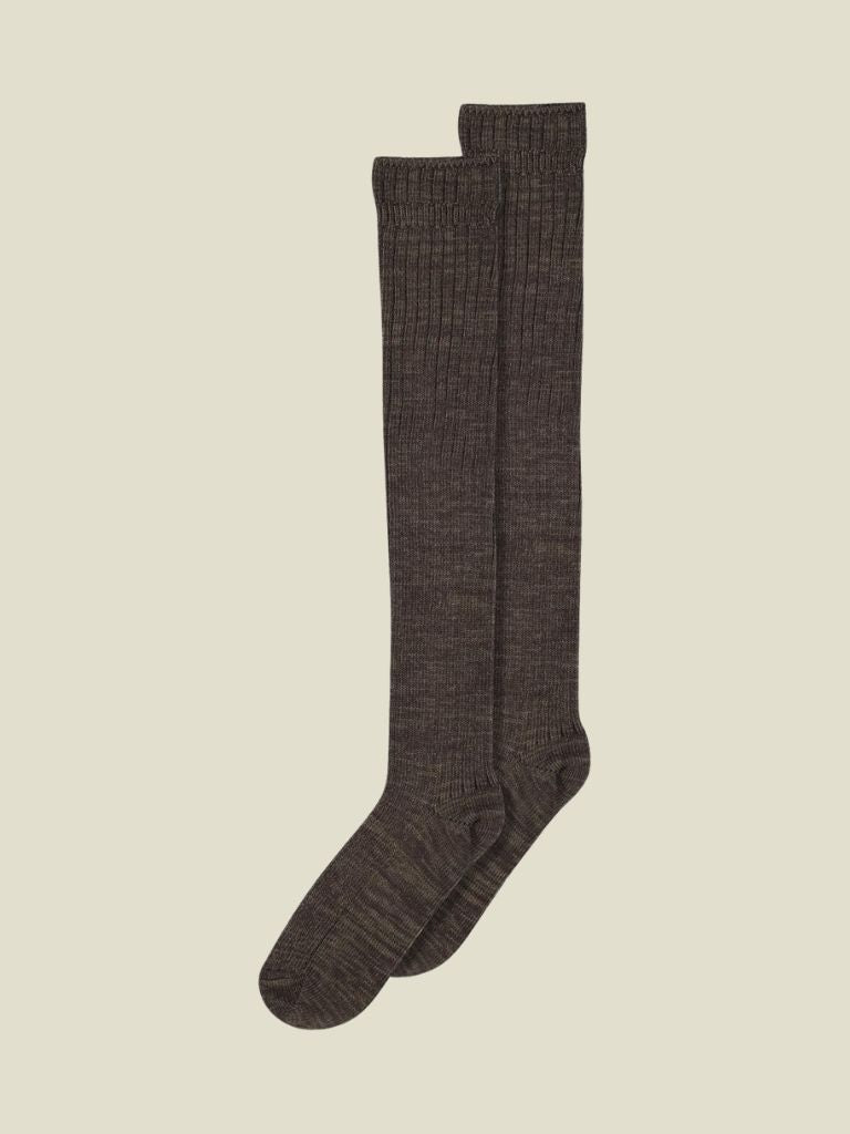 Socks Megan Knee Brown Melange