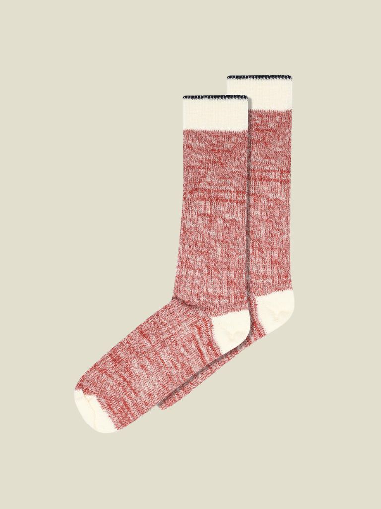 Socks Ulrika Long Red Ochre