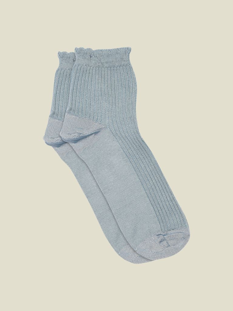 Socks Vivian Short Dusty Blue