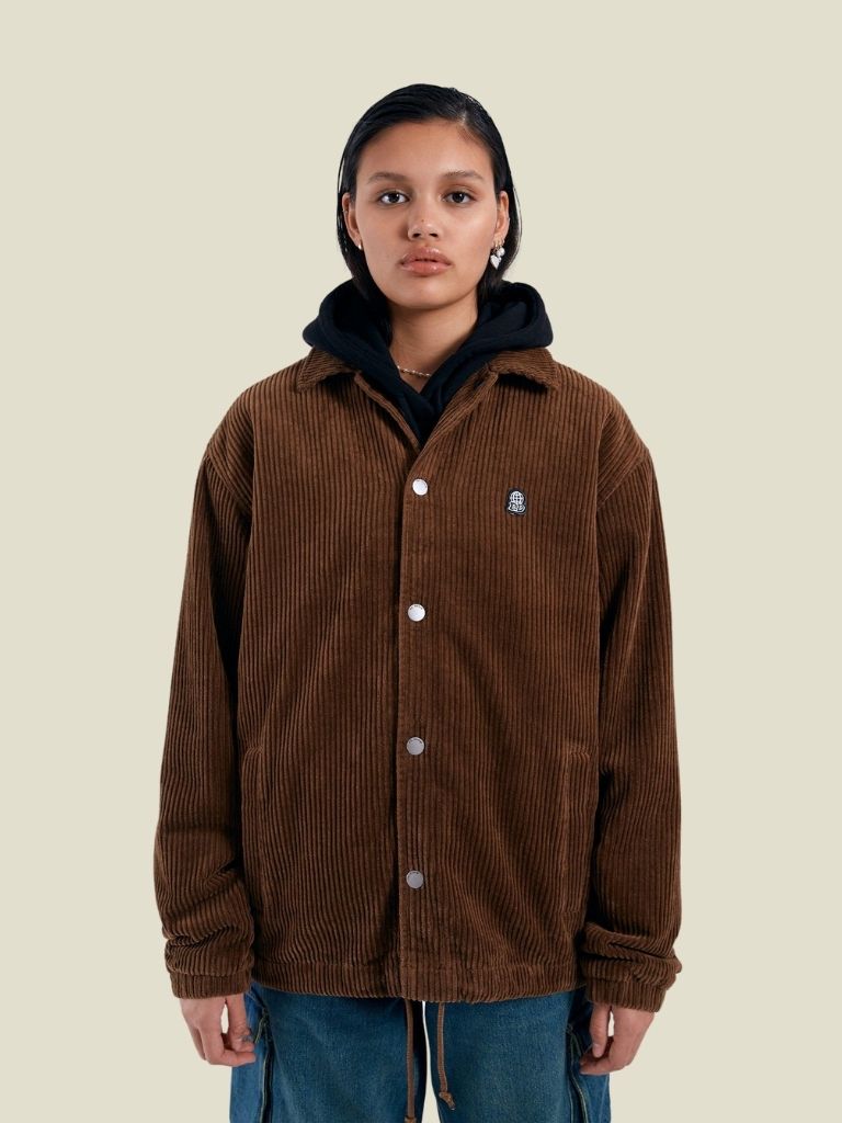 Split Jacket Brown Cord