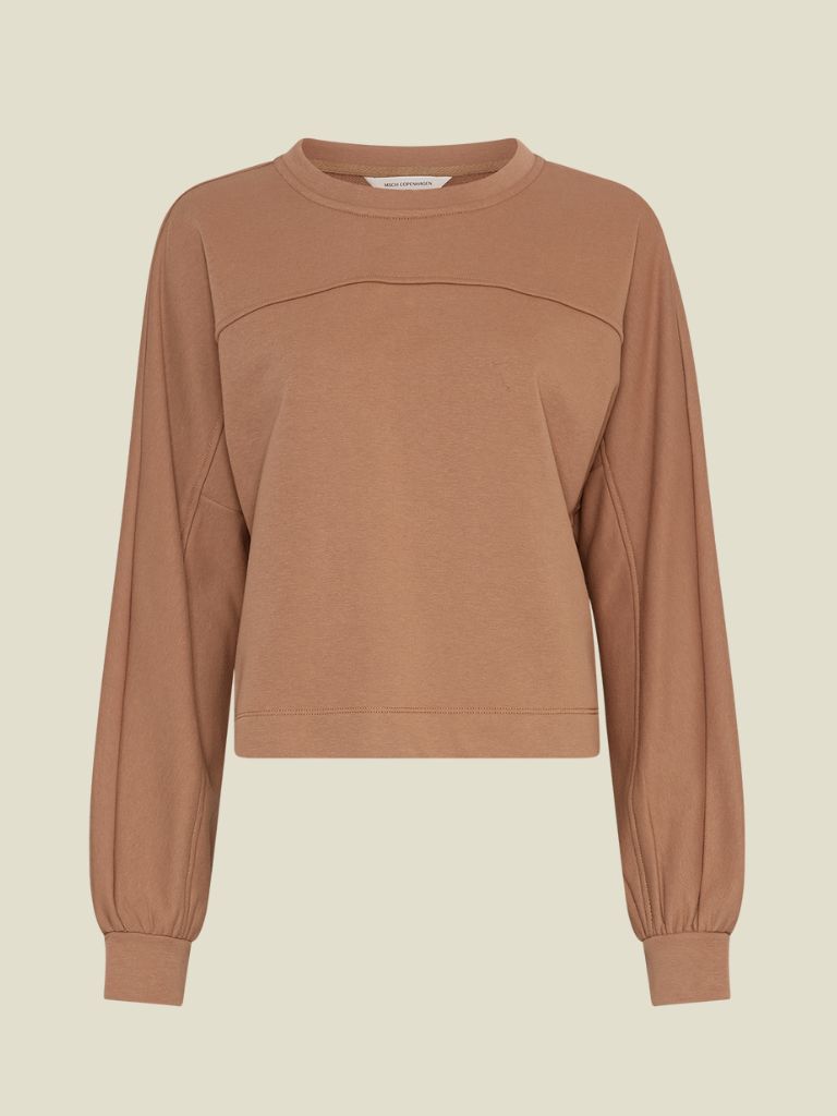 Sweatshirt Briena Slit Toasted Coconut