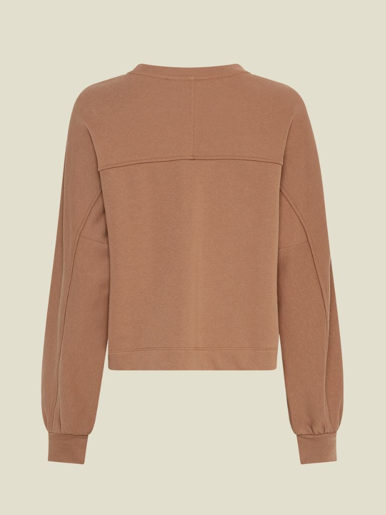 Sweatshirt Briena Slit Toasted Coconut