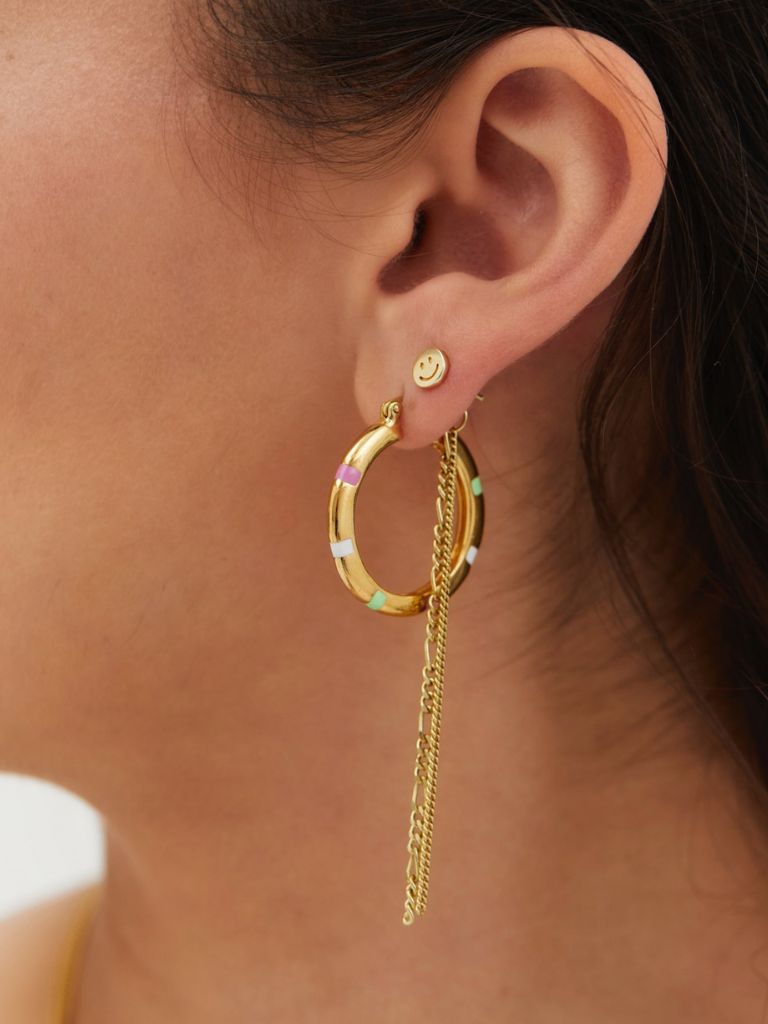 Earring Sweet Stripe Hoop