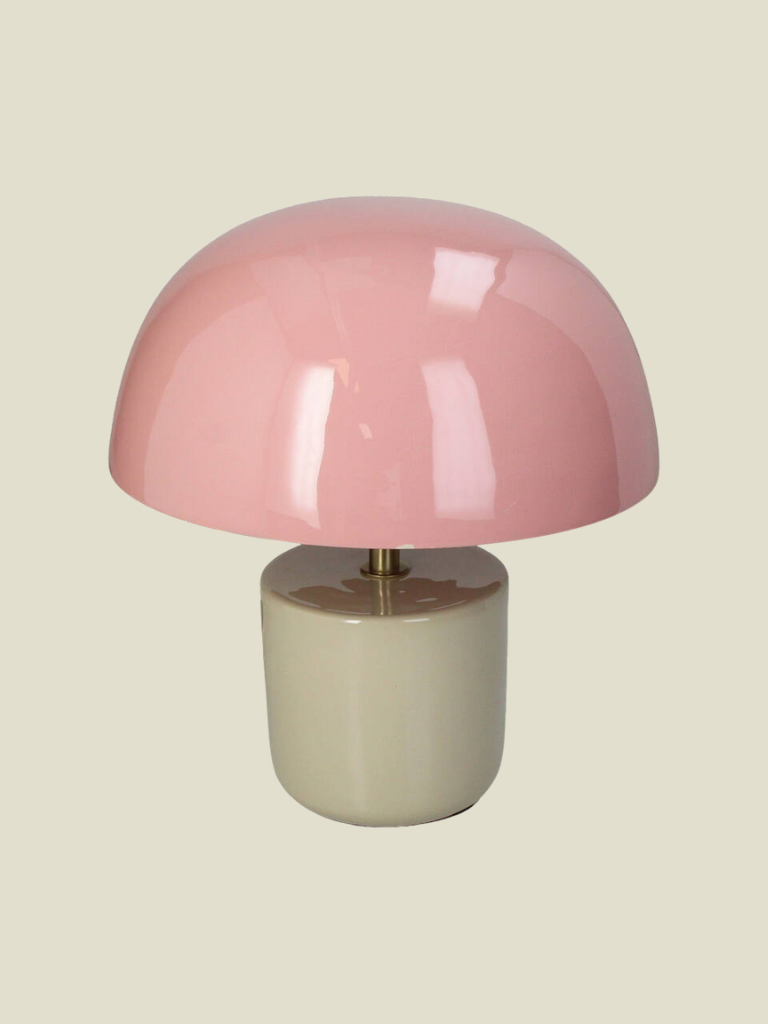 Table Lamp Iron Light Pink