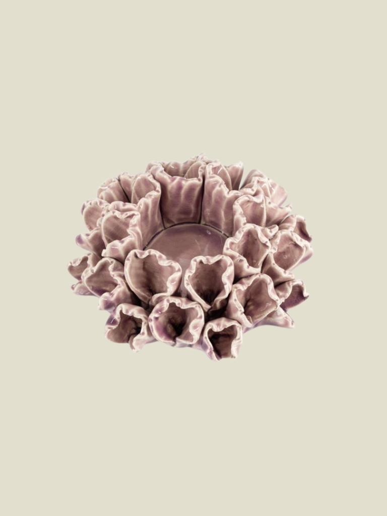 Tea Light Holder Buds Lilac
