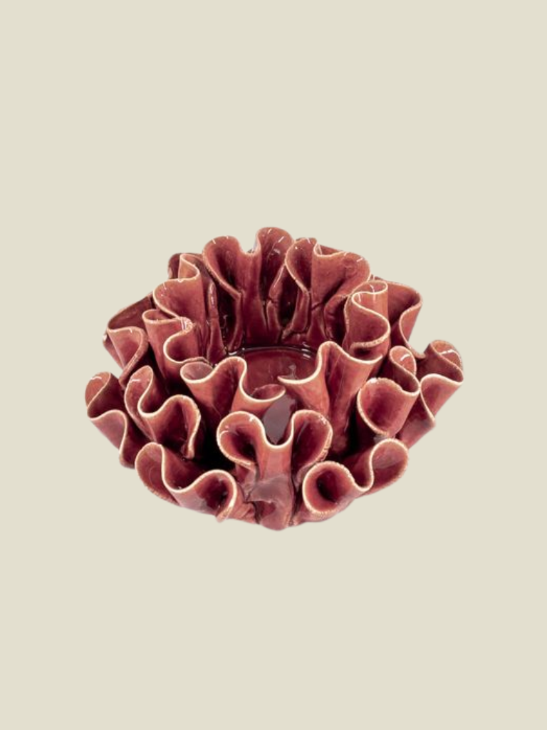 Tea Light Holder Spores Pink