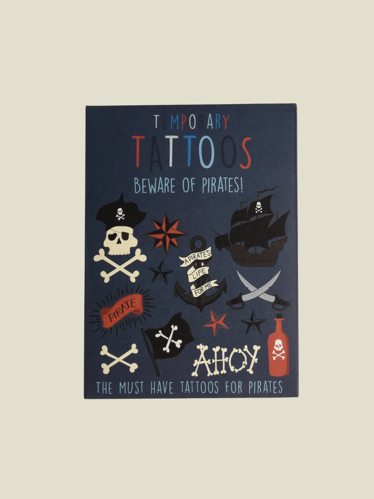 Temporary Tattoos Beware Of The Pirates