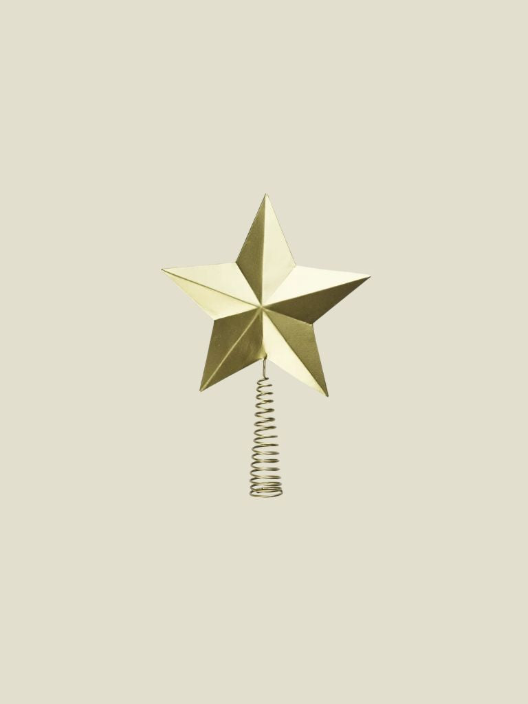 Tree Topper Star Gold