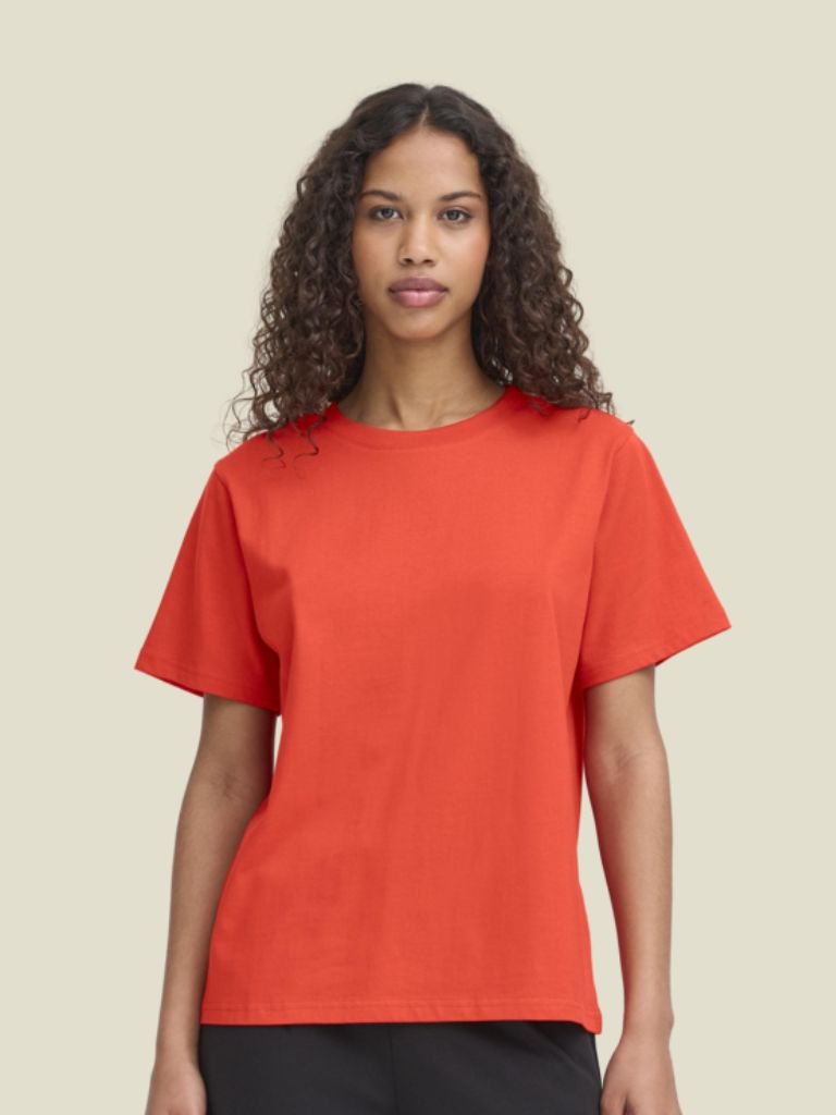 Tshirt Palmer Loose Fiery Red