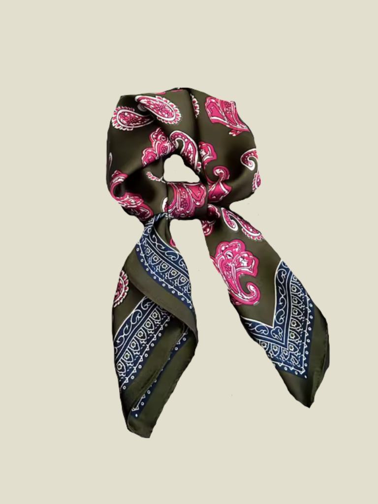 Scarf Valerie Khaki & Pink