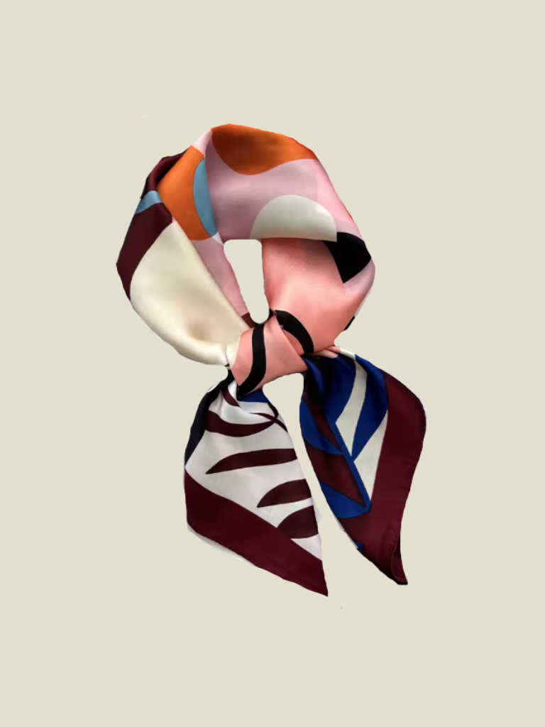 Scarf Valerie Multi Abstract Art
