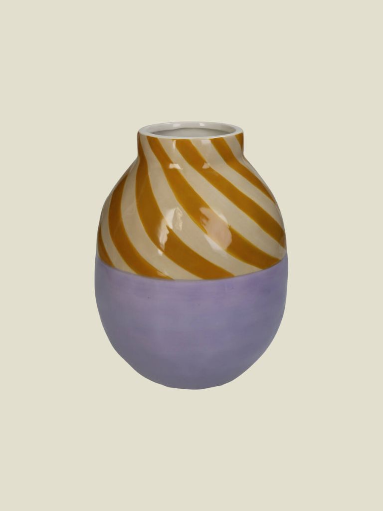 Vase Stripe Duo Lilac