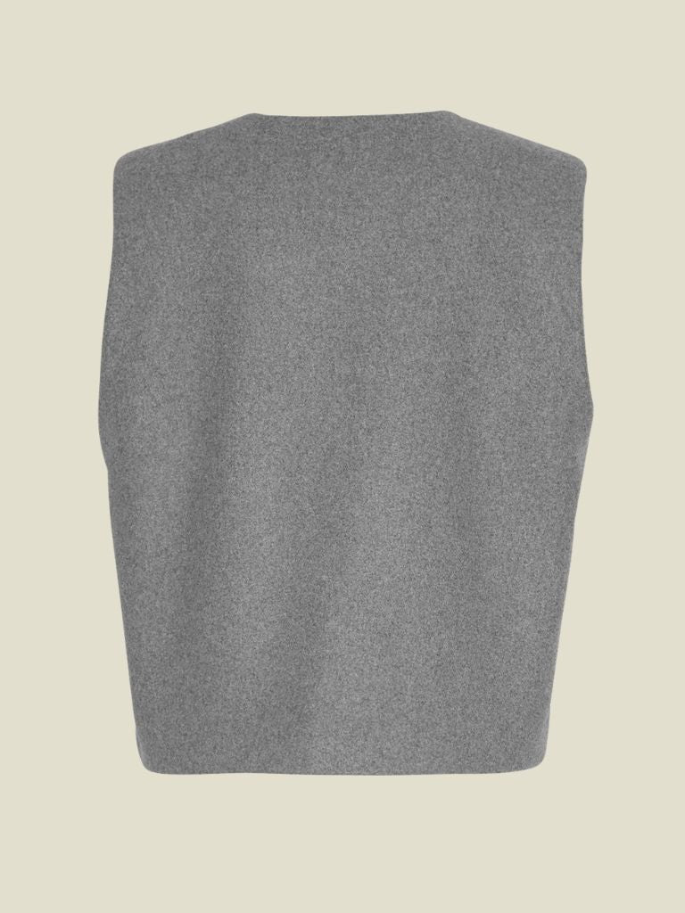 Vest Rikkelisa Grey Melange