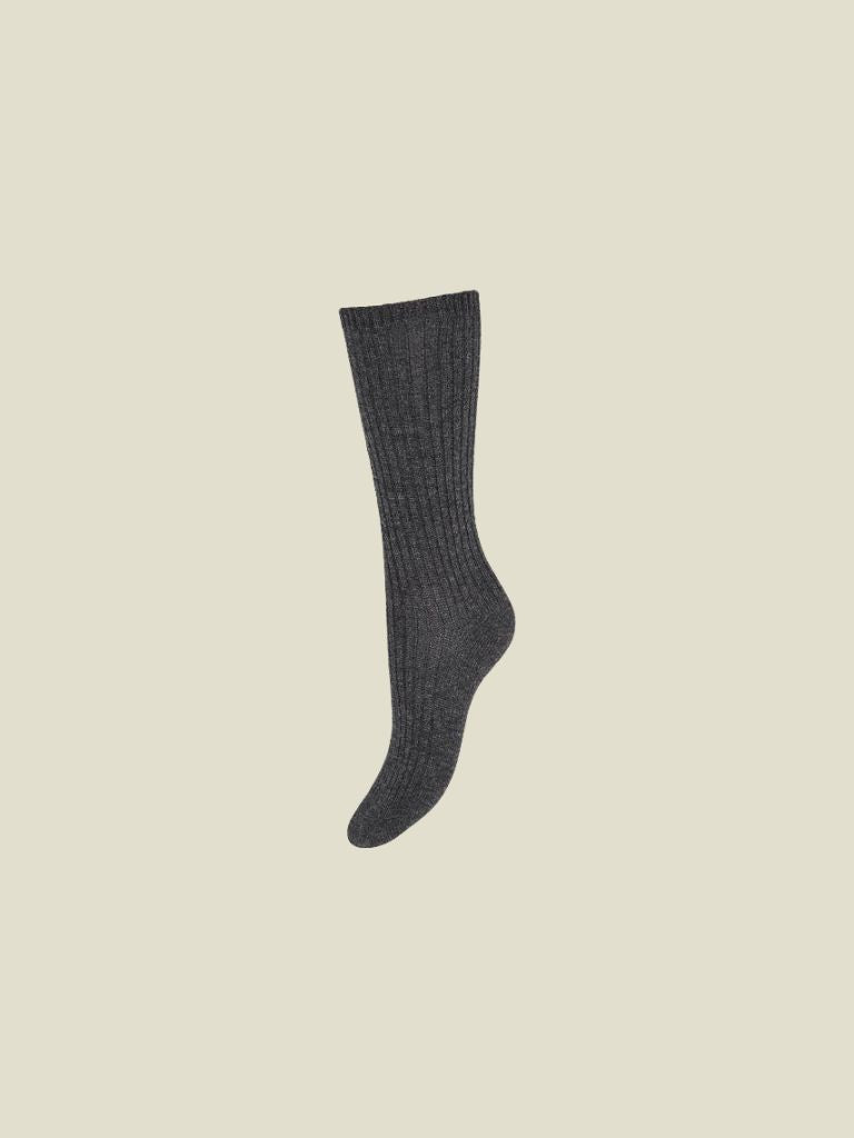 Wilja Warm Socks Dark Grey Melange