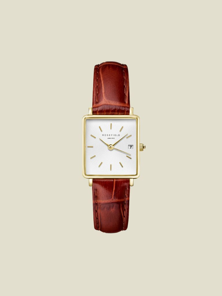 Watch Boxy XS Croco Leather Gold