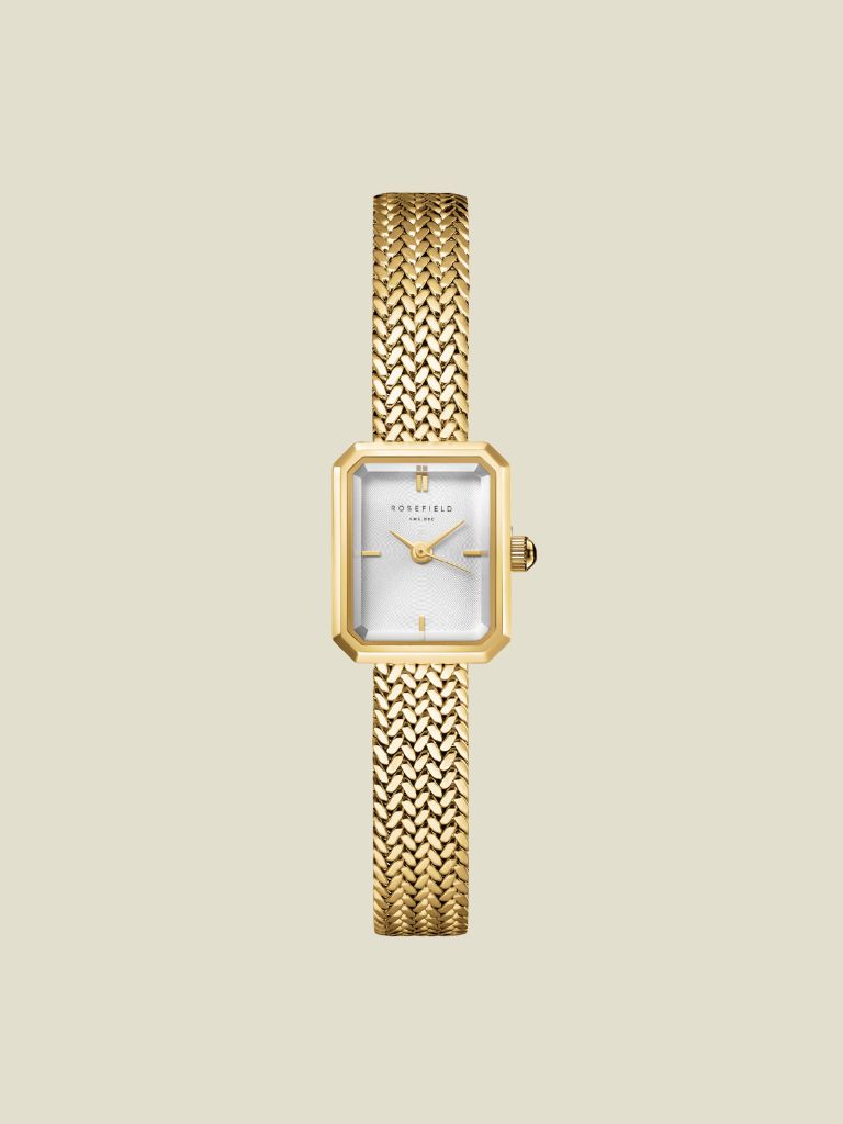 Watch Mini White Sunray Gold