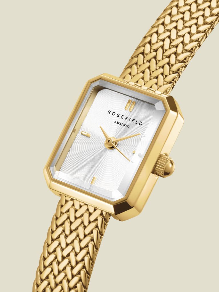 Watch Mini White Sunray Gold
