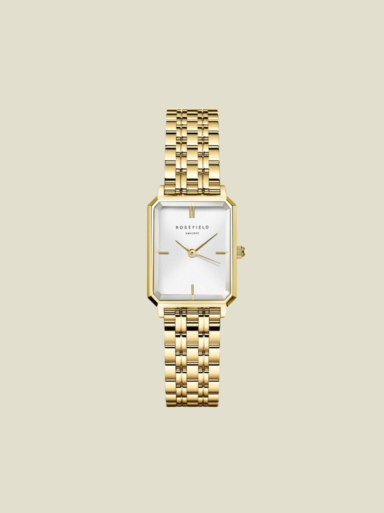 Watch Octagon XS White Sunray Gold