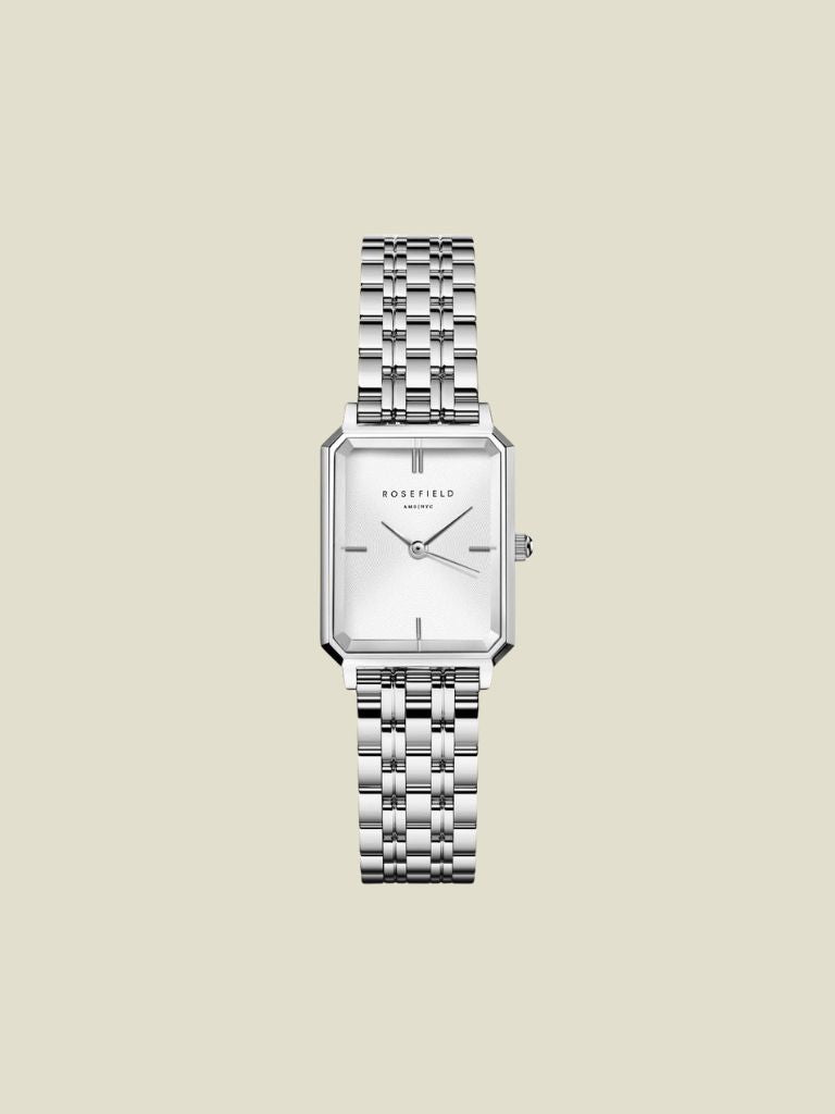 Watch Octagon XS White Sunray Silver