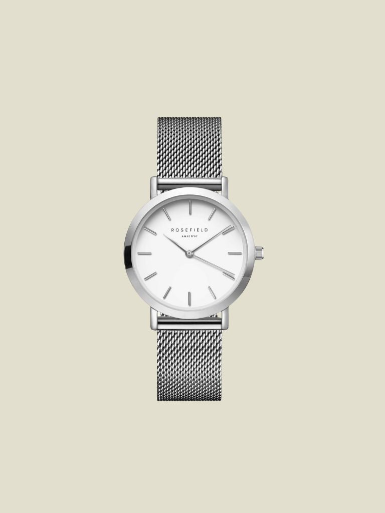Watch Tribeca White Matte Silver