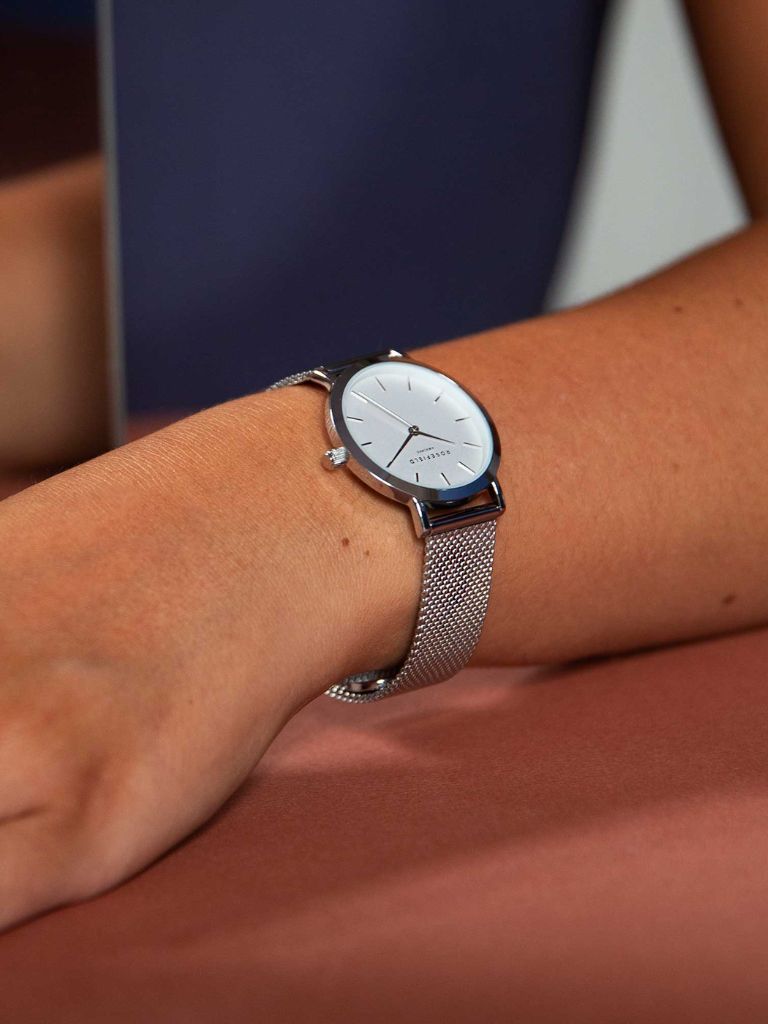Watch Tribeca White Matte Silver
