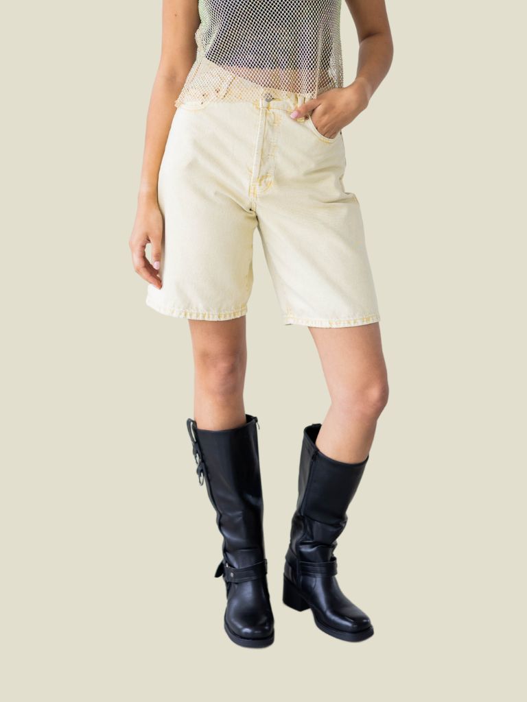 Short Bella Buff Yellow