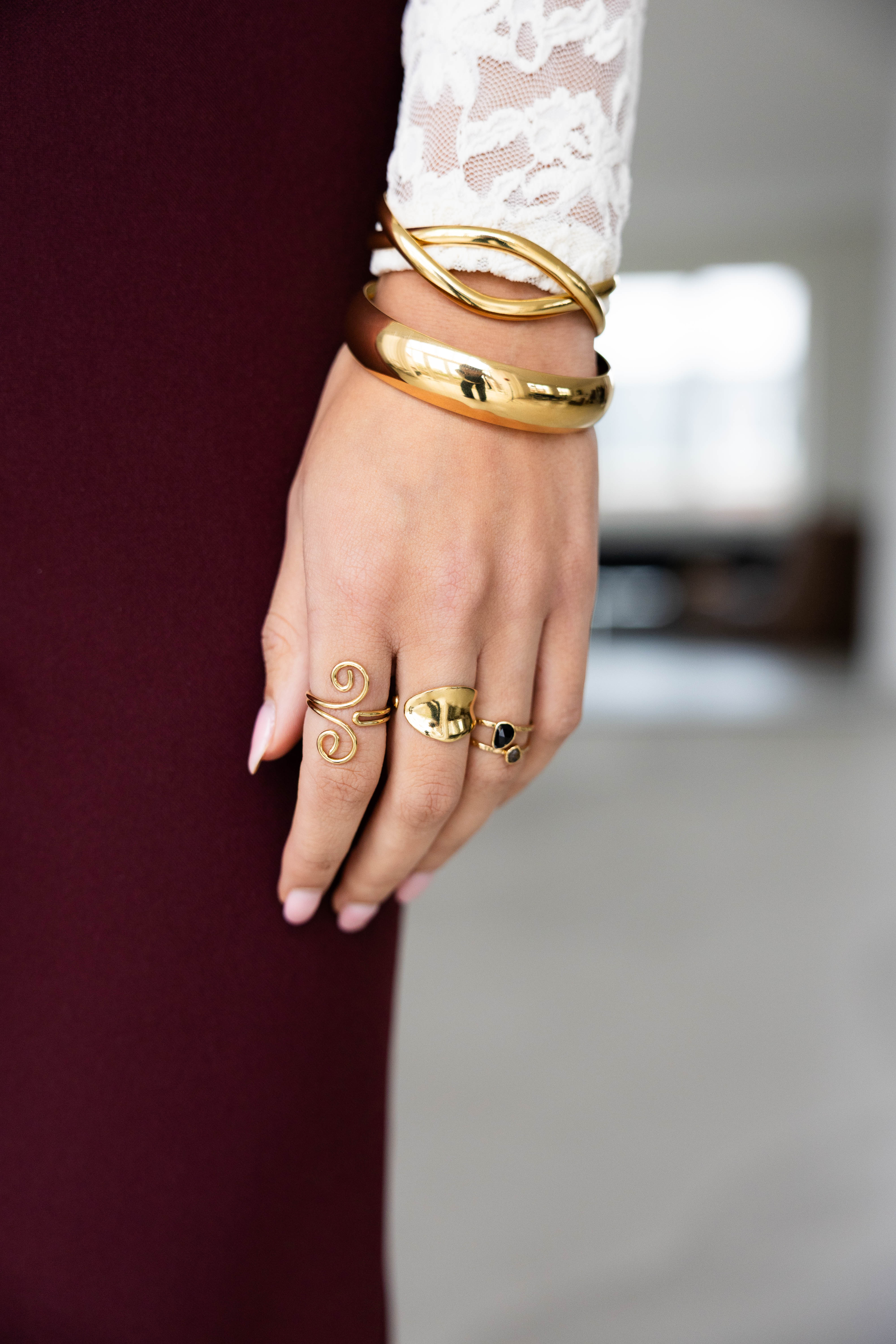 Bracelet Big Bangle Gold