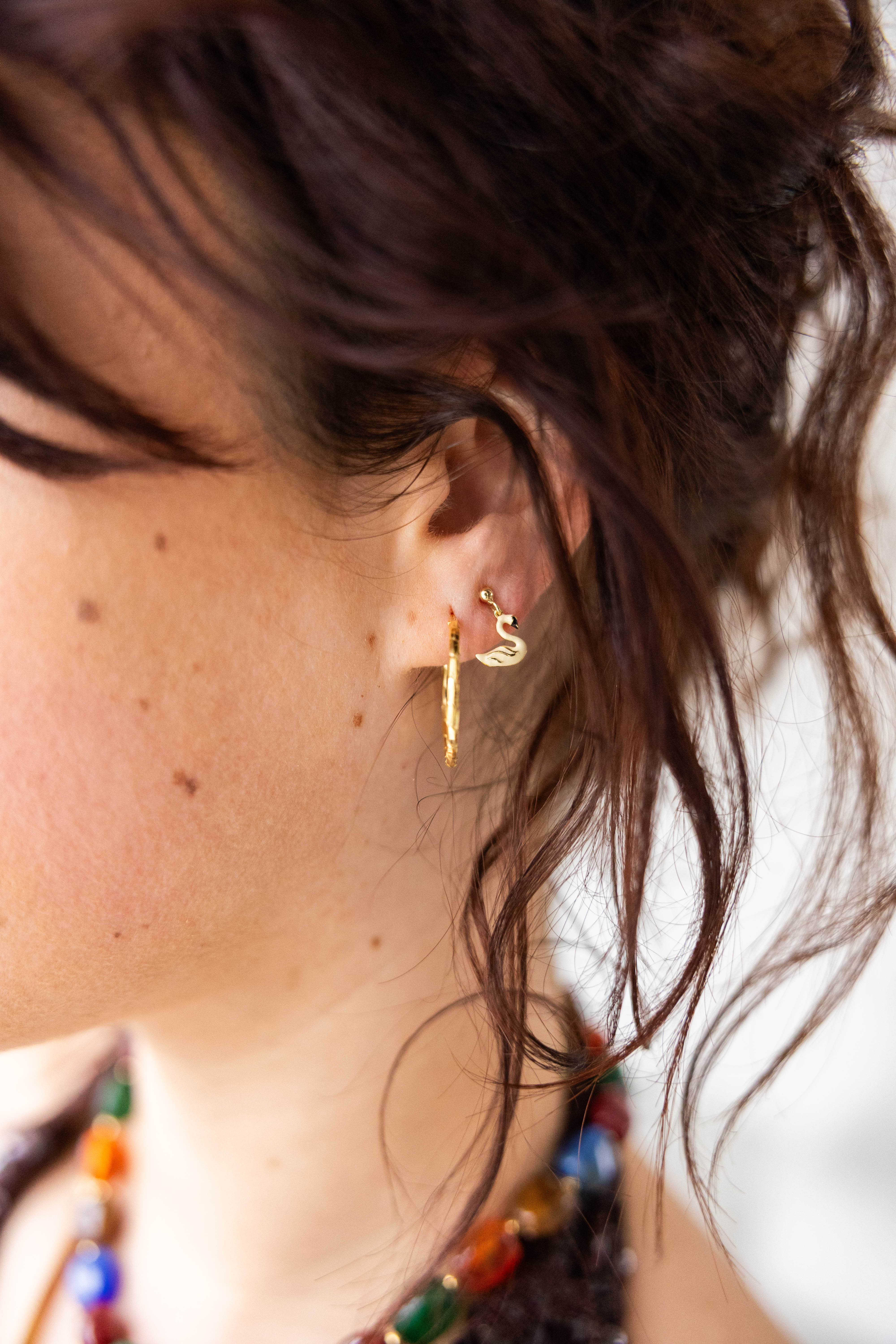 Earring Swan Lake Stud