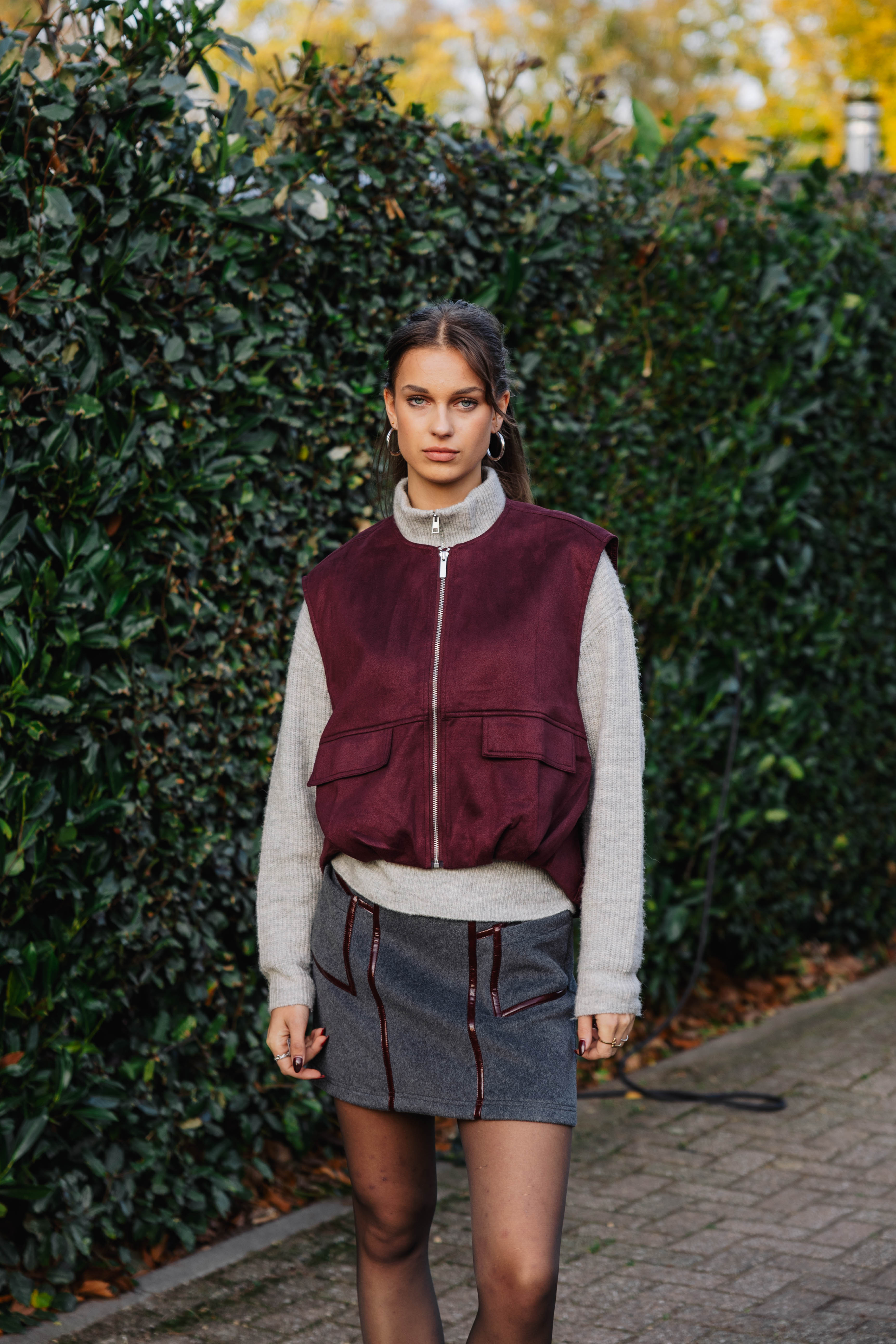 Waistcoat Charlotte Prune