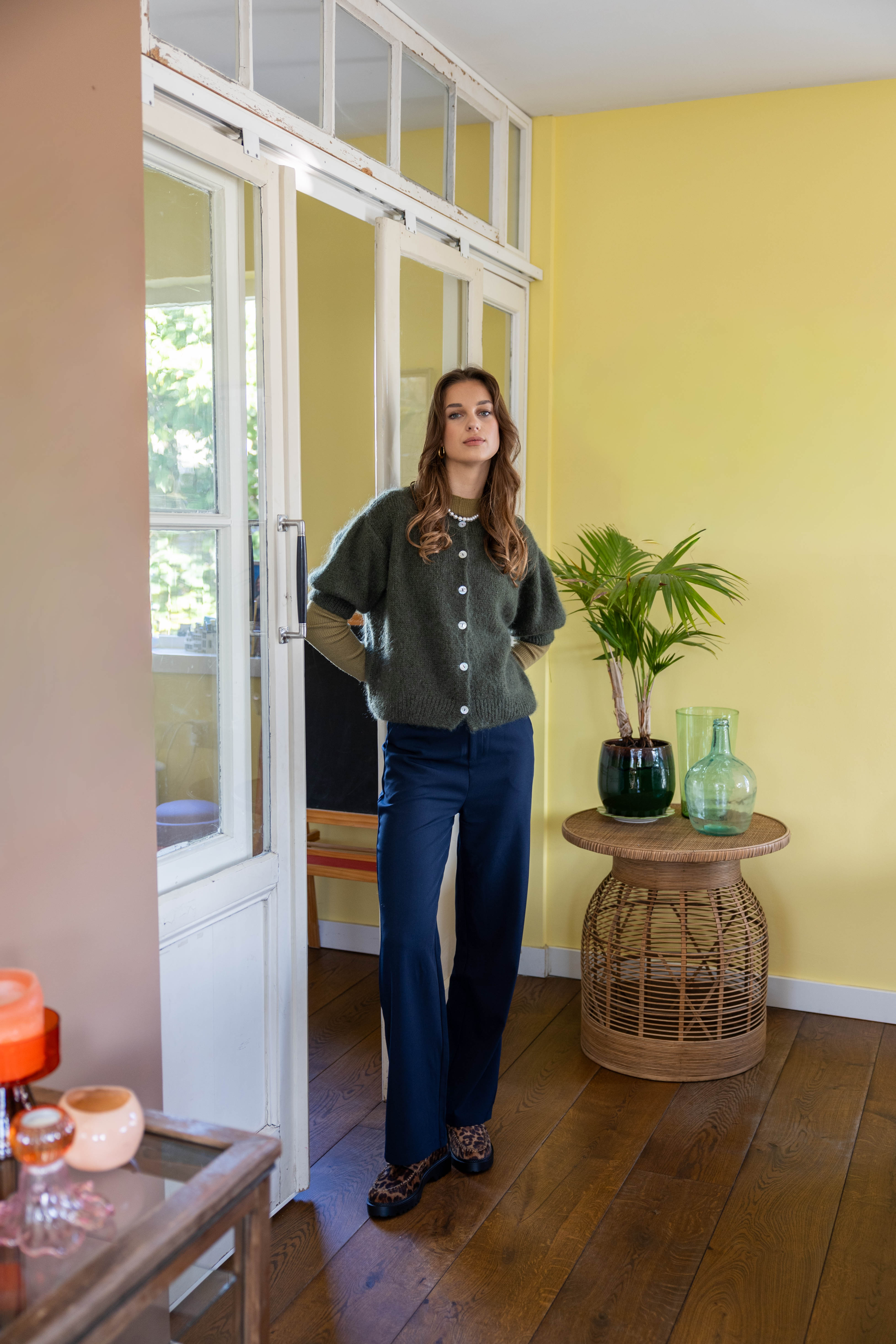 Cardigan Nathalie SS Green