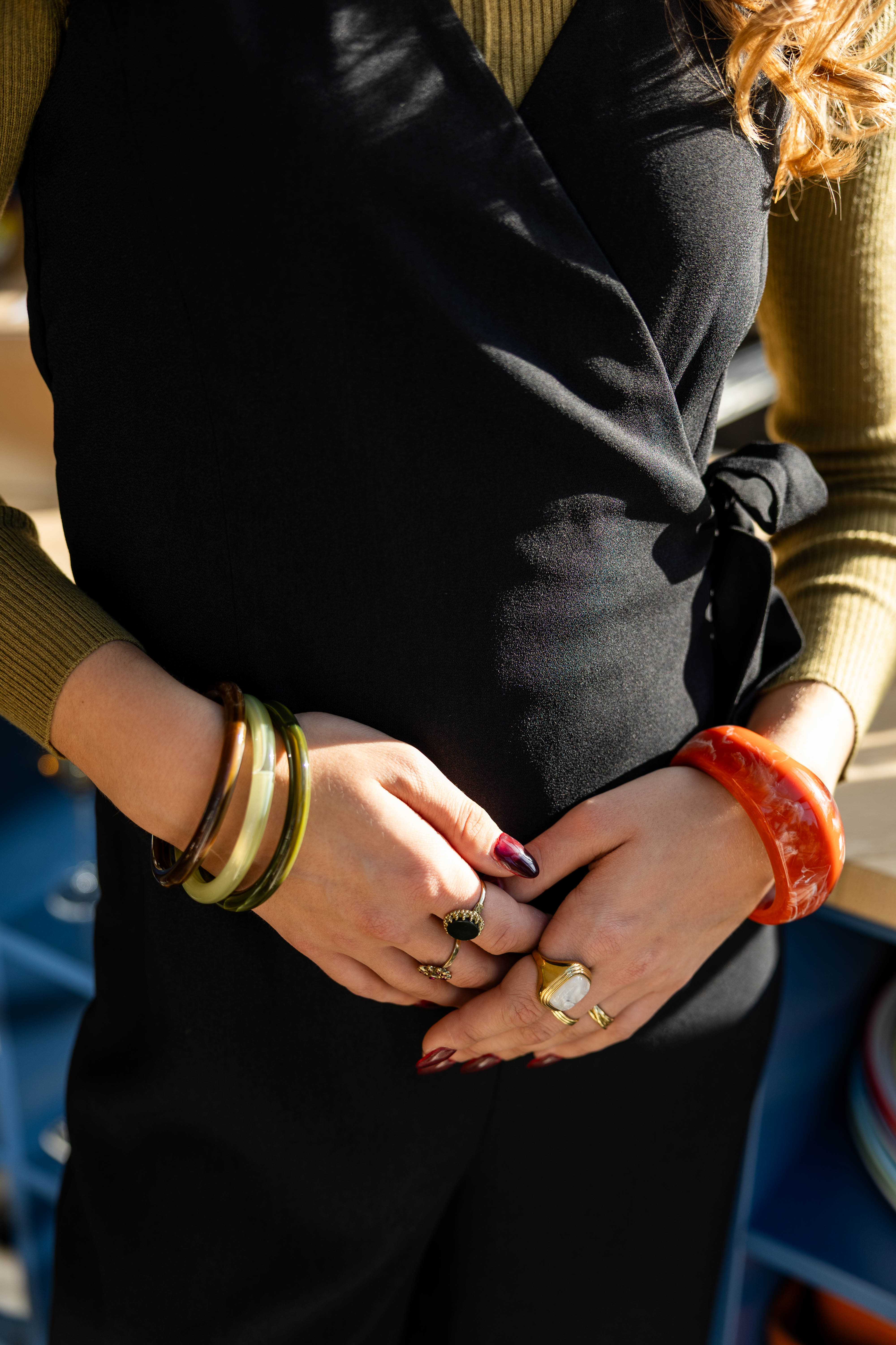 Bracelet Bangle Dark Green
