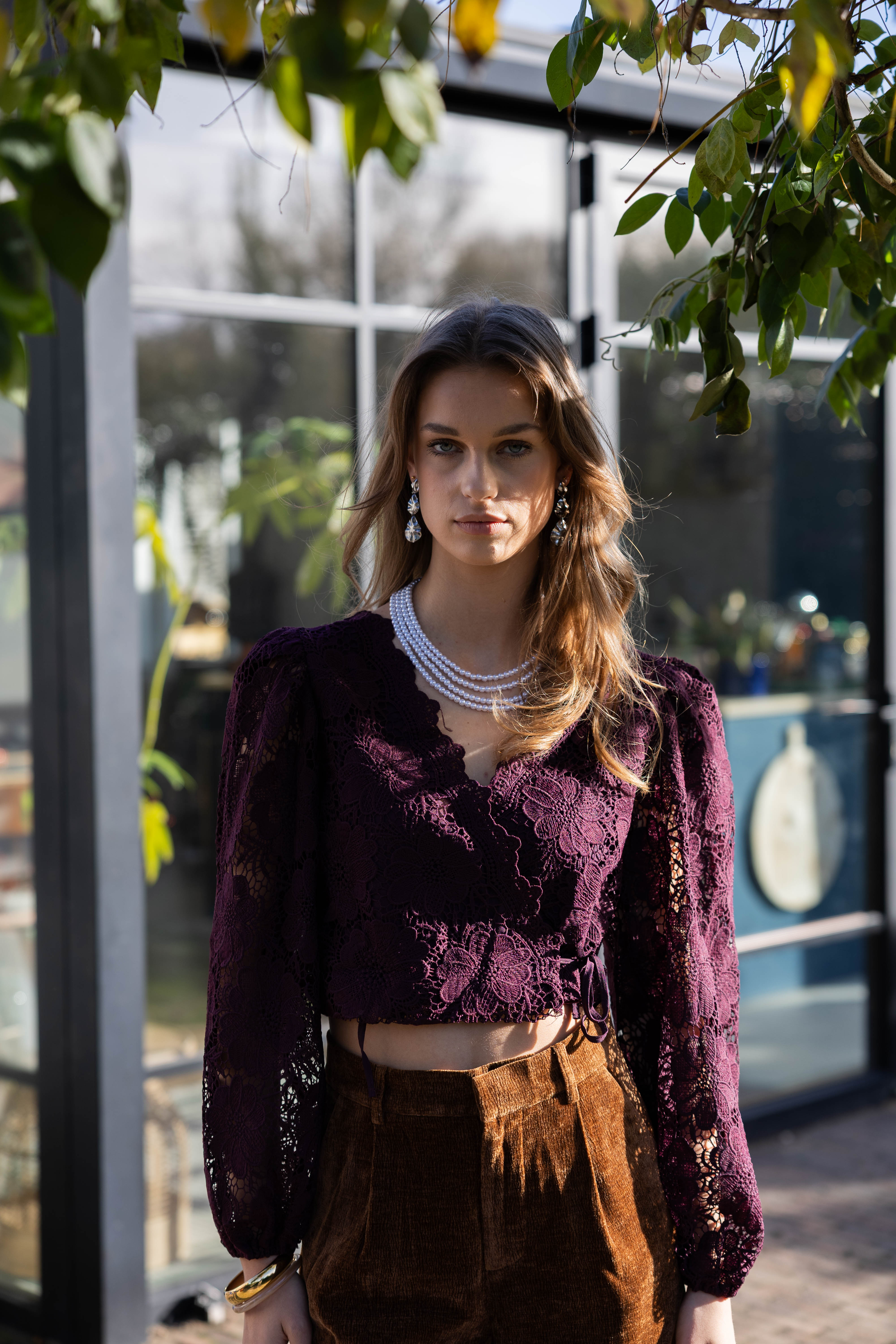 Funky Earrings (Set) Hammered Shapes Silver