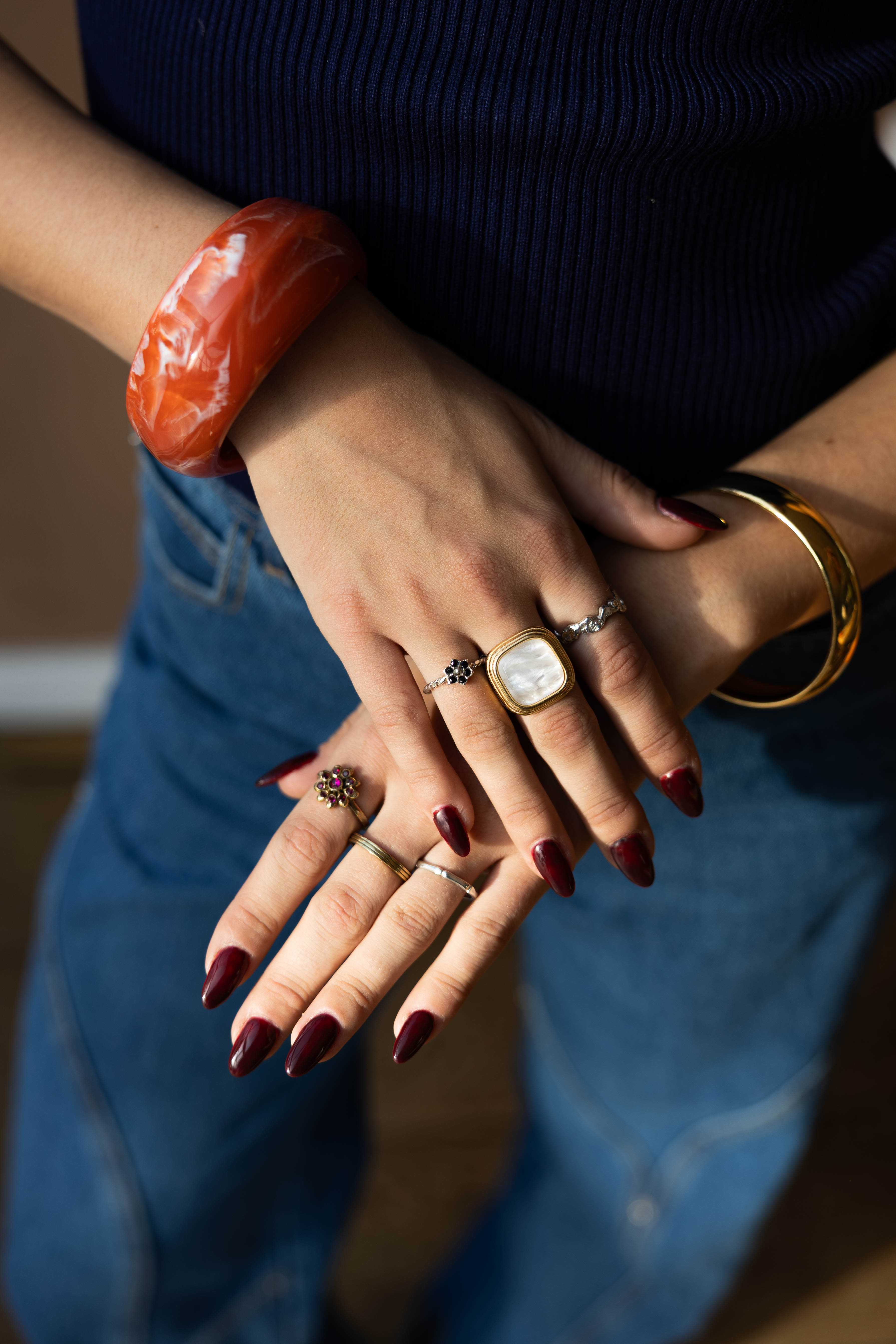 Bangle Aesthetic Acryl Red