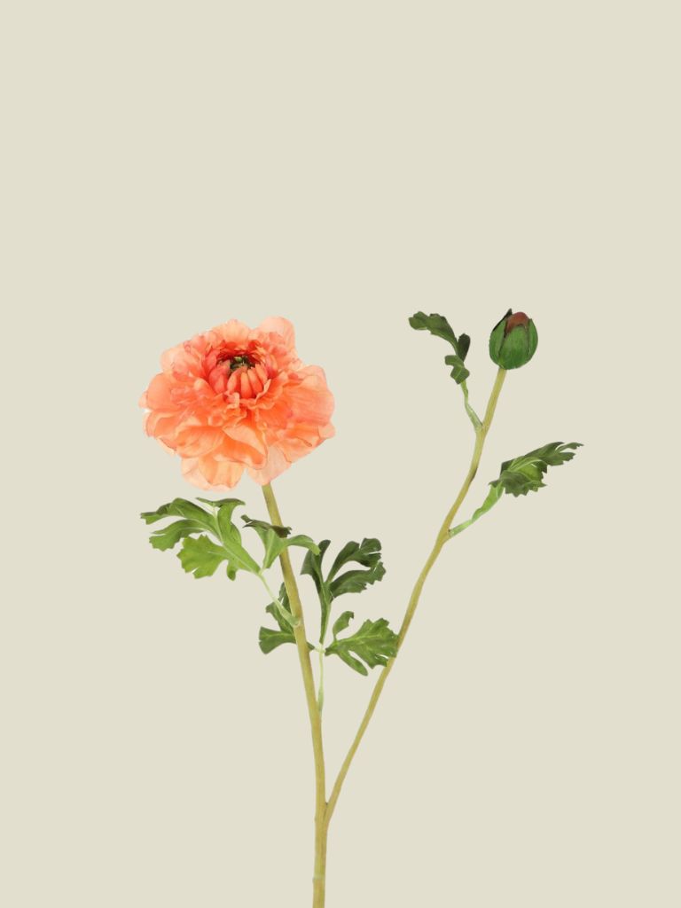 Zinnia Spray Orange 71cm